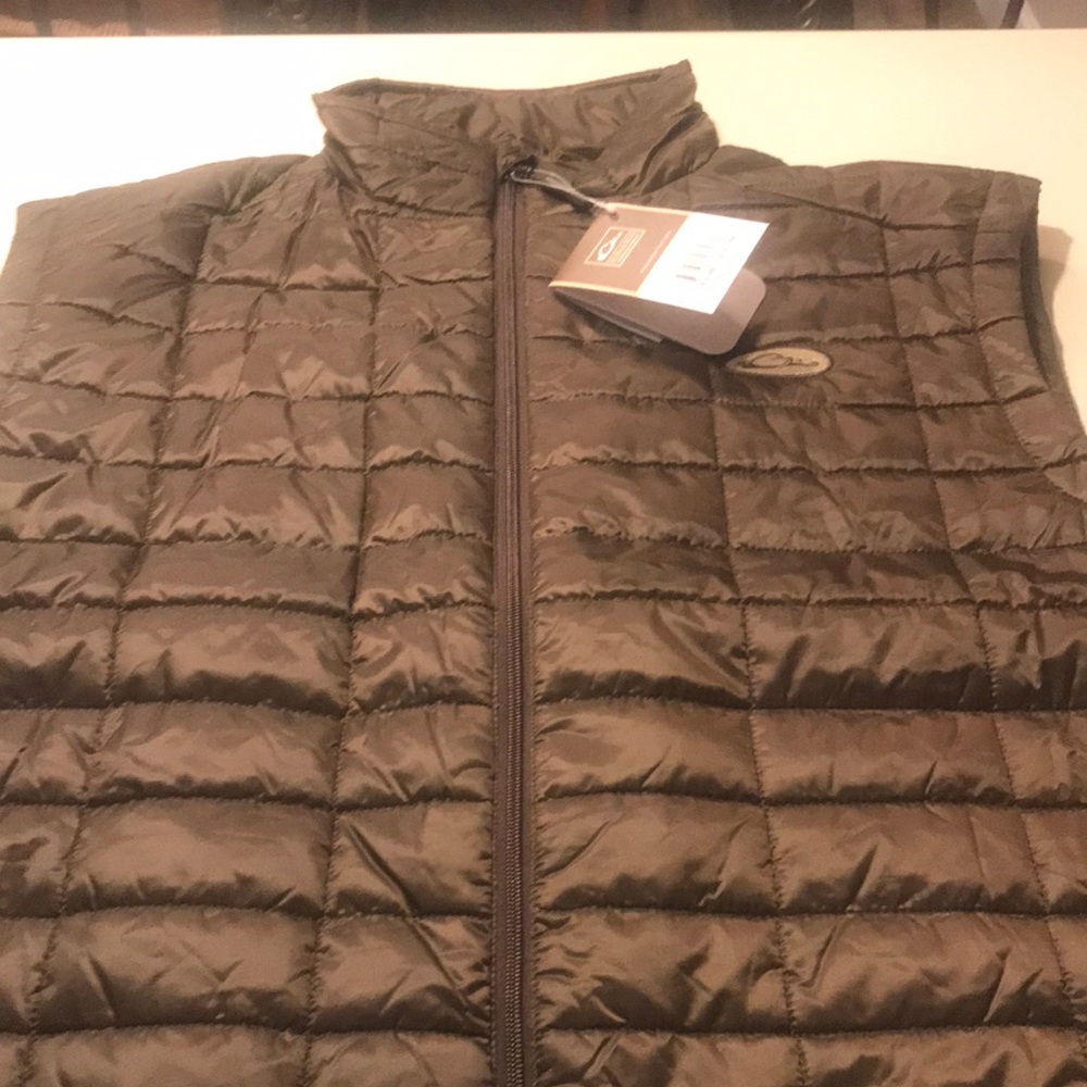 Drake Waterfowl Down Pac-Vest Pintail Brown XXL